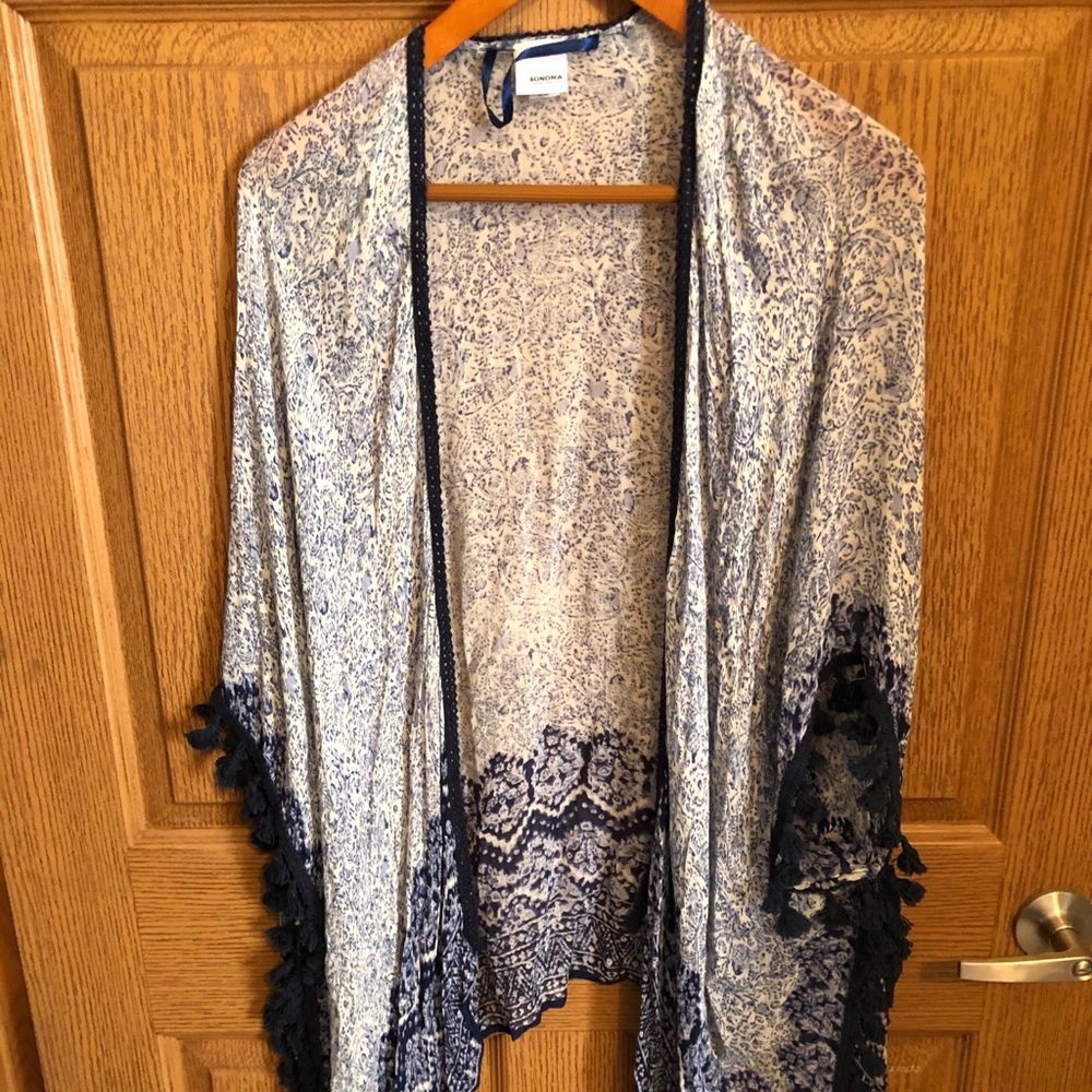 Blue Printed Wrap
